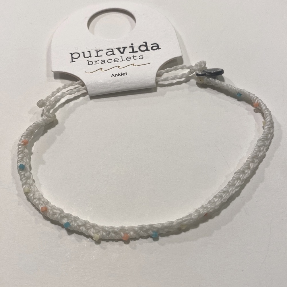 Braided Pura vida anklet